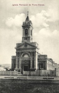 chile, PUNTA ARENAS, Iglesia Parroquial, Parish Church (1910s) Postcard