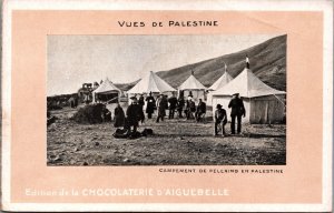 Palestine Campement De Pelerins En Palestine Vintage Postcard C089