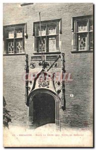 Postcard Old Porte Du Lycee Toulouse Old hotel Bernuys