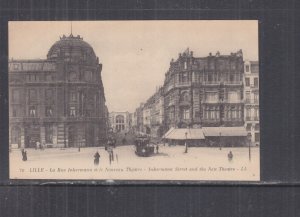 FRANCE, LILLE, RUE INKERMAN & NEW THEATRE, c1920 ppc., unused.