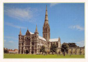 BR76007 the west front of salisbury cathedral wiltshire    uk