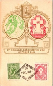 VINTAGE MAXIMUM POSTCARD THE IV EUCHARISTIC CONGRESS IN BUENOS AIRES 1944 RARE