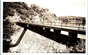 1950s Dam in Kentucky Near Dawson Springs RPPC Real Photo Postcard