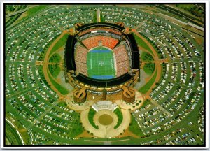 CONTINENTAL SIZE POSTCARD AERIAL VIEW OF THE PRO BOWL ALOHA STADIUM OAHU HAWAII