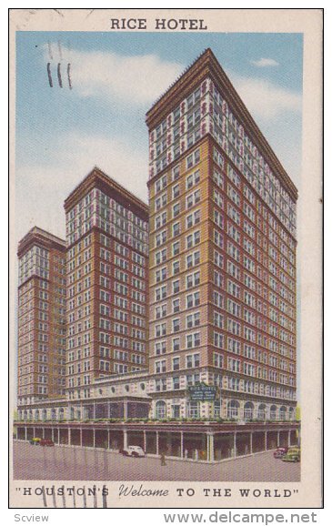 Rice Hotel, HOUSTON, Texas, PU-1947