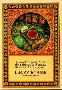 Lucky Strike Cigarettes Advertising Postcard BS22