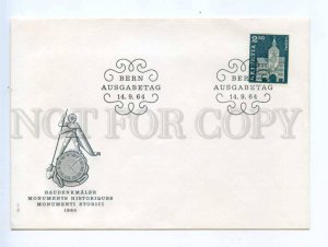 416835 Switzerland 1964 year First Day COVER Bern historical monument FDC