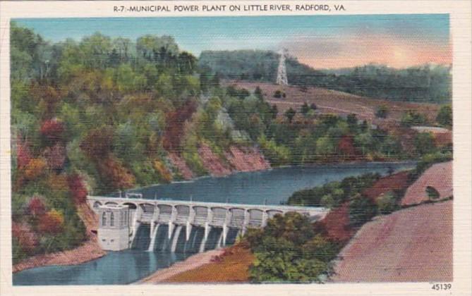 Virginia Radford Municipal Power Plant On Little River