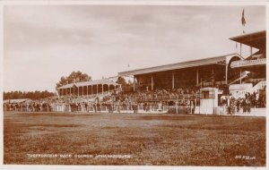 Johannesburg Horse Race Course South Africa Old RPC Postcard