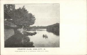 Iowa City IA Country Club c1910 Postcard rpx