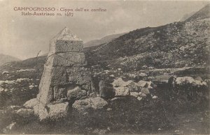 ITALY Campogrosso montain frontier monument Italy Austrian border