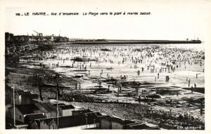 CPA Le HAVRE - Vue d'ensemble - La Plage vers le port a marée basse (201095)