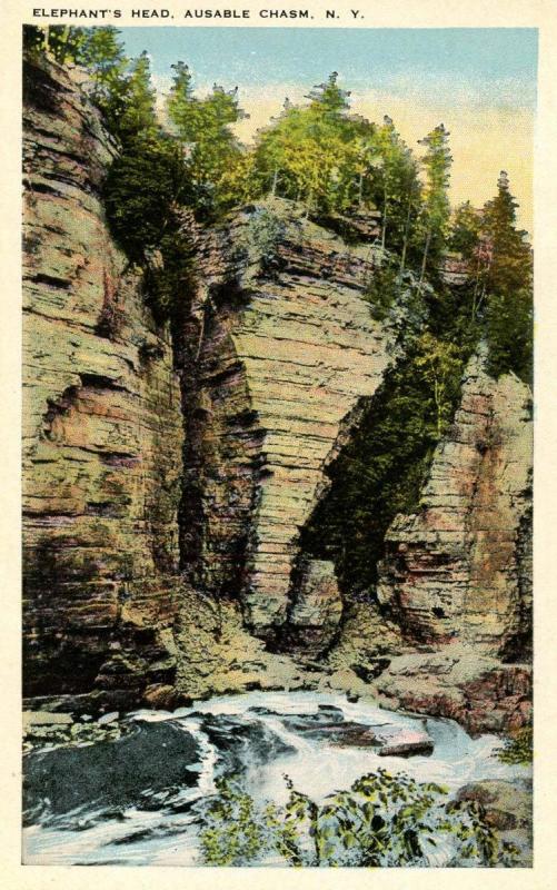 NY - Ausable Chasm. Elephant's Head