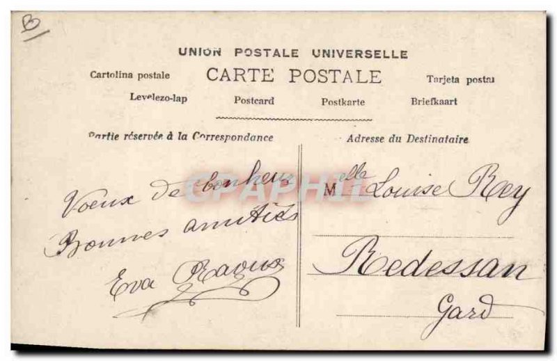 Old Postcard Ticket thousand Francs