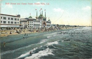 United States Ocean Park California bath house and ocean front 