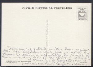 Berkshire Postcard - Windsor Castle - The Waterloo Chamber    RR4299