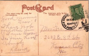 Postcard Old Ladies Home in Denver, Colorado