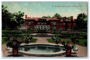 Bristol Connecticut Postcard WE Session's Gardens Exterior c1910 Vintage Antique