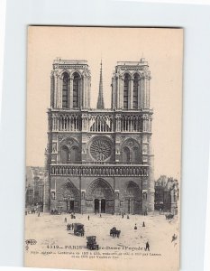 Postcard Notre-Dame (Façade), Paris, France