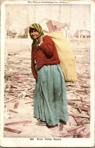 Native American, Piute Woman Vintage Postcard P48