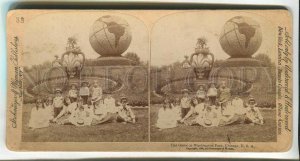 436425 USA 1894 Chicago Washington Park Globe Walking Children ART NOUVEAU