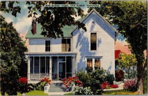 Comedian Bob Bazooka Burns Home Van Buren AR Vintage Linen Postcard Q26