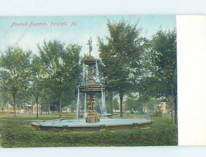 Pre-1907 MONUMENT Fairfield - Near Waterville Maine ME A2312