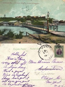 cuba, GUANTÁNAMO BAY, Caimanera Bridge (1911) Postcard