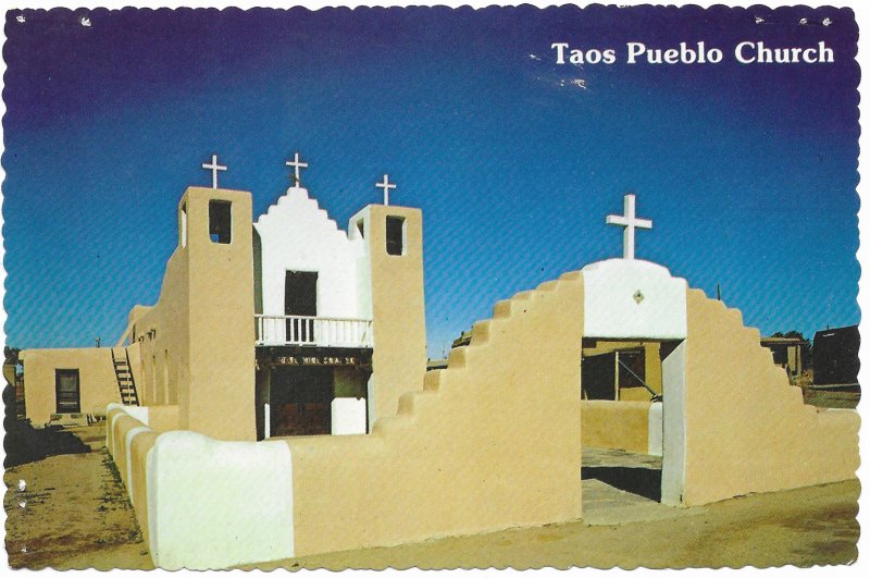 US Unused. Taos Pueblo Church