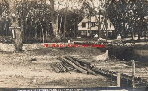 IA, Mason City, Iowa, RPPC, Lake Shore Scene, Mench Photo