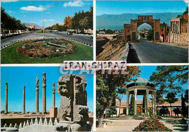 Postcard Modern Iran Shiraz Shiraz Four Sight