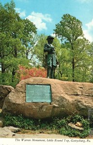 Postcard The Warren Monument Devils Den Gettysburg Battlefield Pennsylvania PA