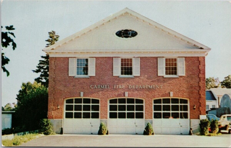 Carmel NY Carmel Fire Department Fire Hall Unused Vintage Postcard H28