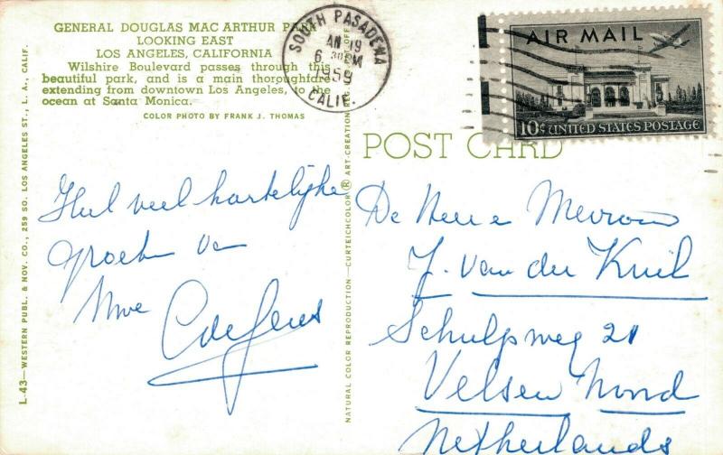 USA California General Douglas Mac Arthur park 01.64