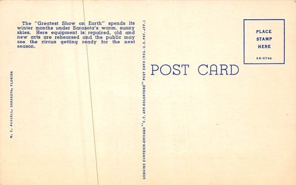 Ringling Bros. and Barnum & Bailey Winter Quarters Sarasota, Florida