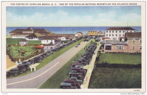 The Center Of Carolina Beach, Popular Bathing Resorts On The Atlantic Ocean, ...