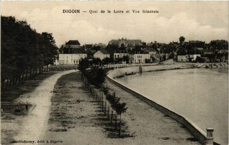 CPA Digoin Quai de la Loire et Vue Generale FRANCE (952824)