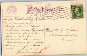 Post Office and Federal Courts, Detroit MI c1911 Vintage Postcard P05