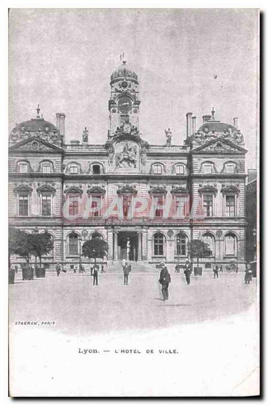 Postcard Old Lyon Town Hall