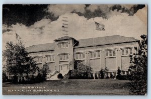 1945 Blairstown New Jersey Vintage Postcard Gymnasium Blair Academy Building