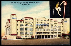 1948 Biscayne Fronton Home of Jai Alai Miami FL Postcard