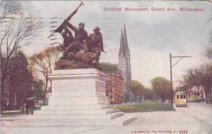 Wisconsin Milwaukee Soldiers Monument Grand Ave