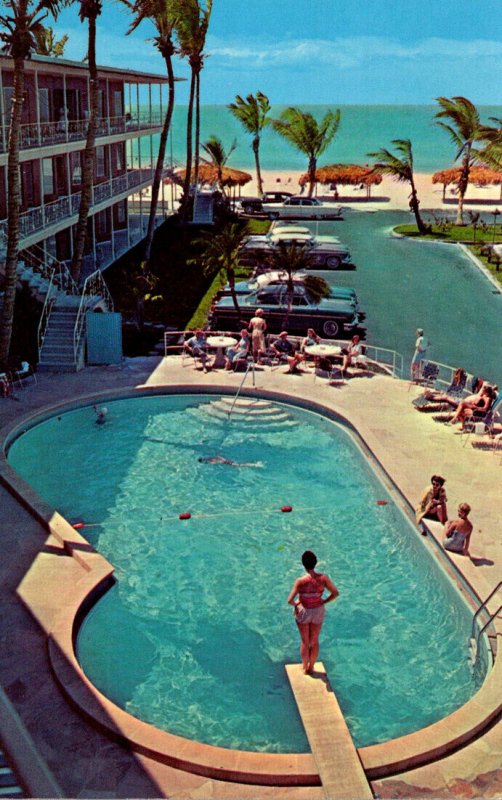 Florida Sarasota Lido Beach Azure Tides Hotel Court