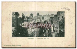 Old Postcard Fougeres City Remparts