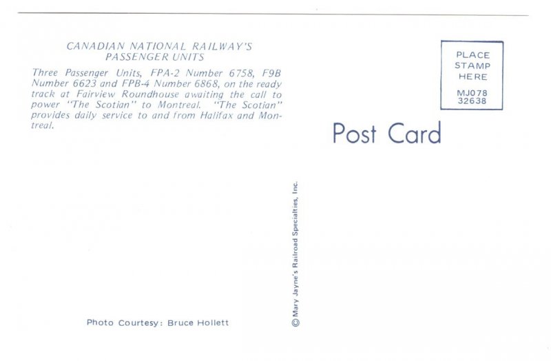 Canadian National Railway Passenger Units, Train, Fairview Halifax, Nova Scotia