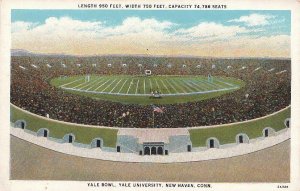 Postcard Yale Bowl Yale University New Haven CT