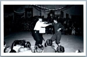 FAIRBANKS ALASKA ESKIMO DANCE 1945 VINTAGE REAL PHOTO POSTCARD RPPC