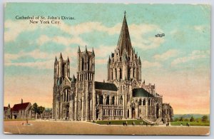 Cathedral Of Saint John's Divine New York City Grounds & Religious Bldg Postcard