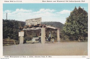 GLORIETA PASS, New Mexico, 1930-1940's; Old Indian-Spanish Well, Oldes Well I...