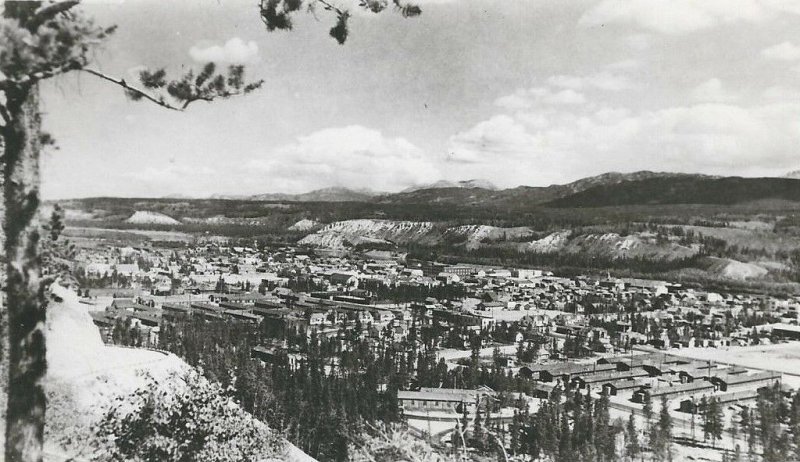 CF-476 Canada, Yukon, View of Whitehorse, Bird's Eye Real Photo Postcard RPPC